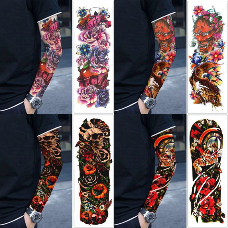 Model terbaru 2020 Tatto temporary Full arm GRATIS BUBLE WRAP NO