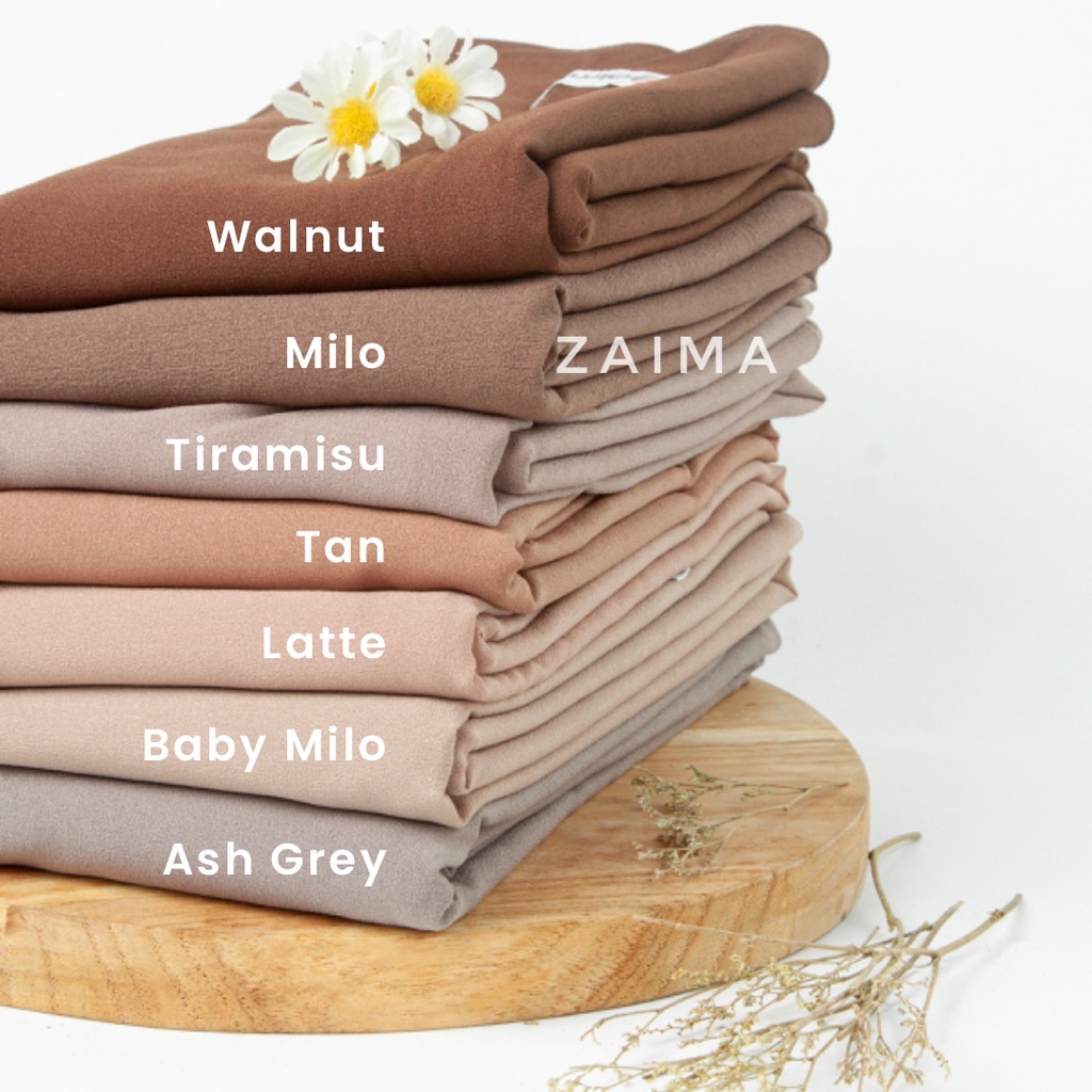 Pashmina Jumbo 220 x 120 cm Diamond Crepe Lebar Syari'i Tebal-5