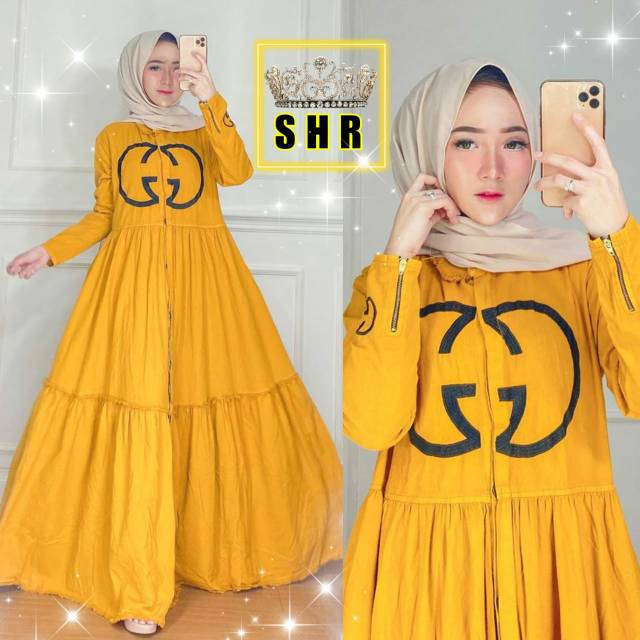 " NEW " MAXI DRESS JEANS SHR ORI 100%