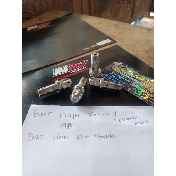 BAUT NEPEL ANGIN KALIPER STAINLESS/BAUT KALIPER STAINLESS/BAUT SELANG REM