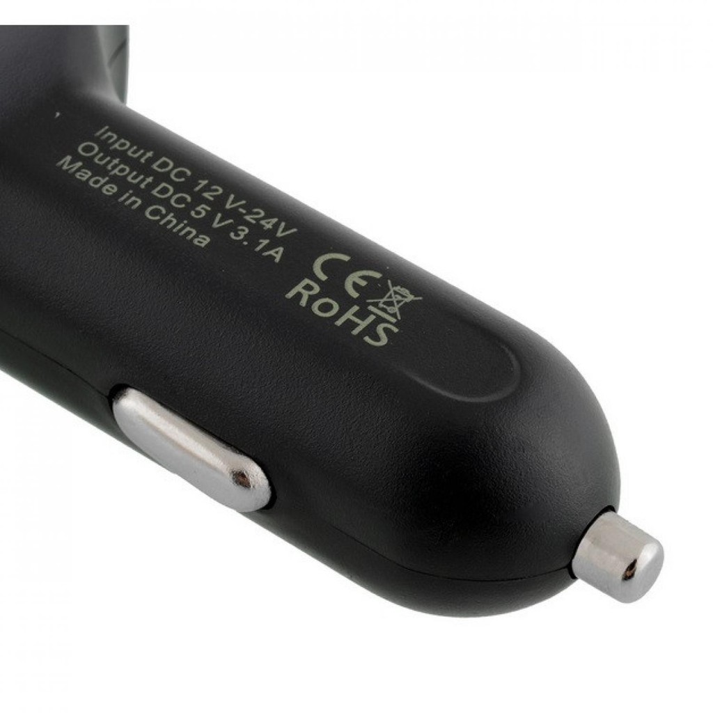 Dual USB Car Charger EC2 memiliki 2 port USB Charger LED Voltmeter