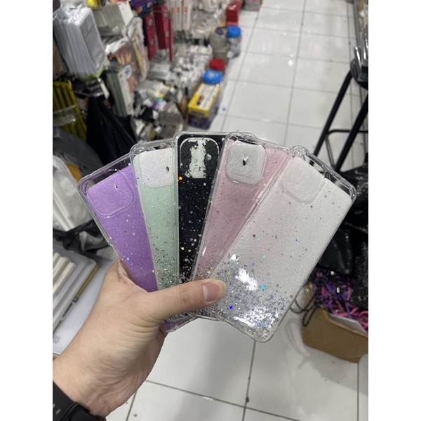 XIAOMI 11/11 LITE/REDMI 9T/M3/NOTE 8/8 PRO/10A/REDMI NOTE 9/9 PRO/POCOPHONE X3 CASE GLITER STAR