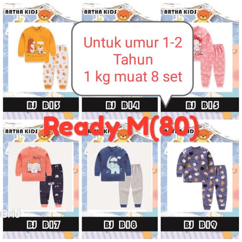 BAJU PAKAIAN STELAN ANAK DAN BAYI PANJANG IMPORT CEWEK COWOK HALUS ADEM MURAH LUCU 6 BULAN 1 TAHUN