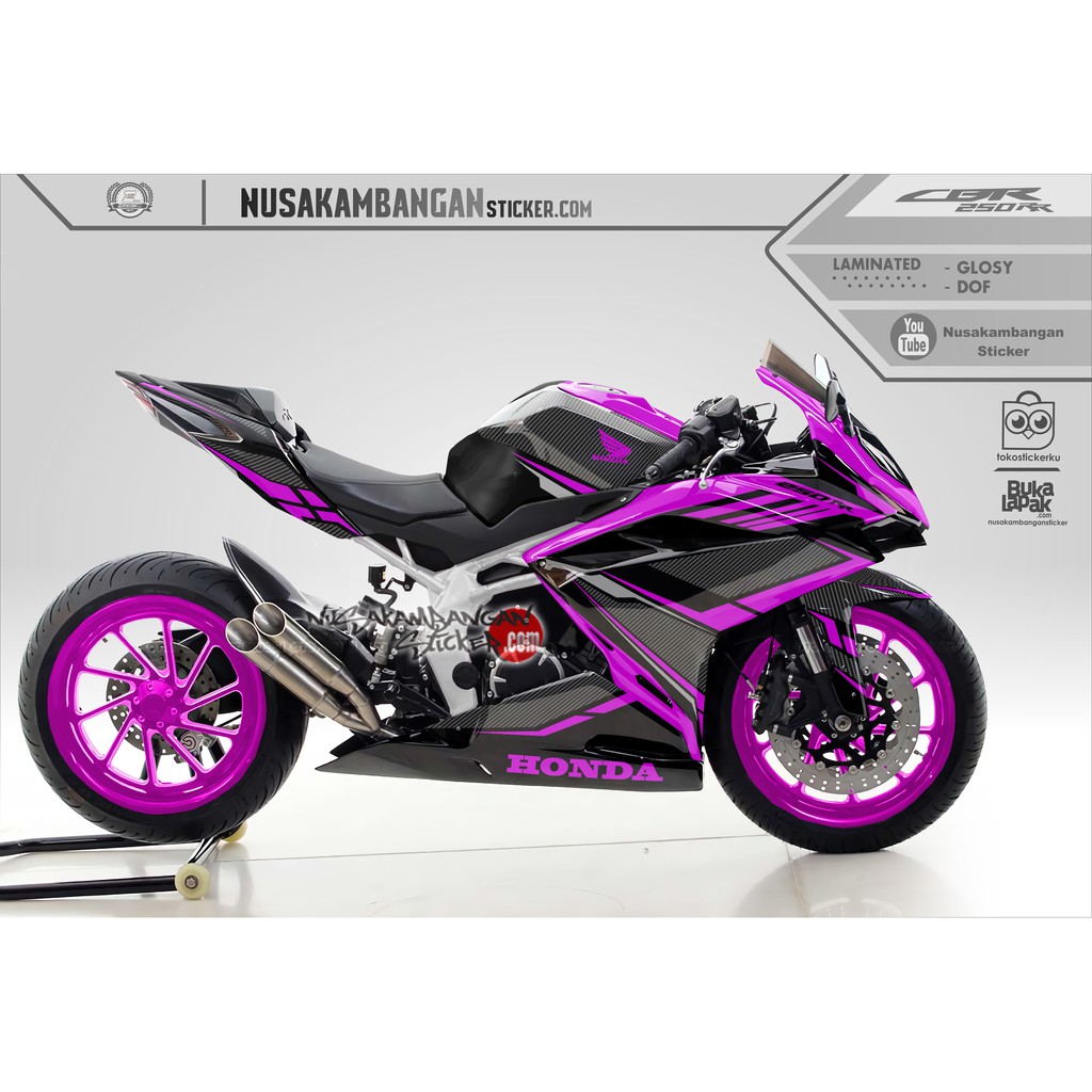 Decal CBR 250 RR – Carbon pink magenta
