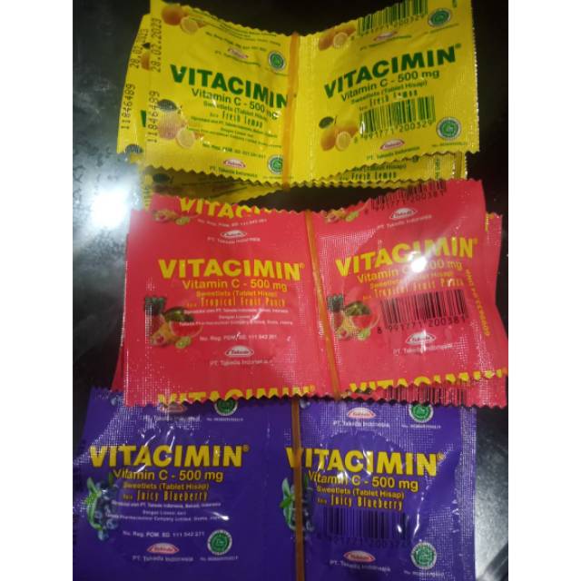 Vitacimin Vitamin C Per Strip (2 Tablet Hisap)