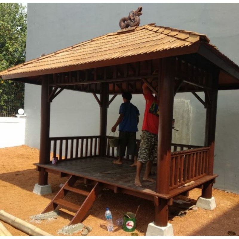 jasa saung gazebo-pembuatan saung gazebo-jasa saung