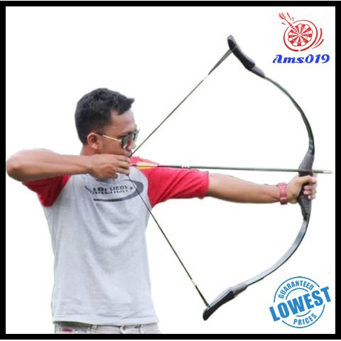 Busur Panah Horse Bow Full Fiber Murni Panahan
