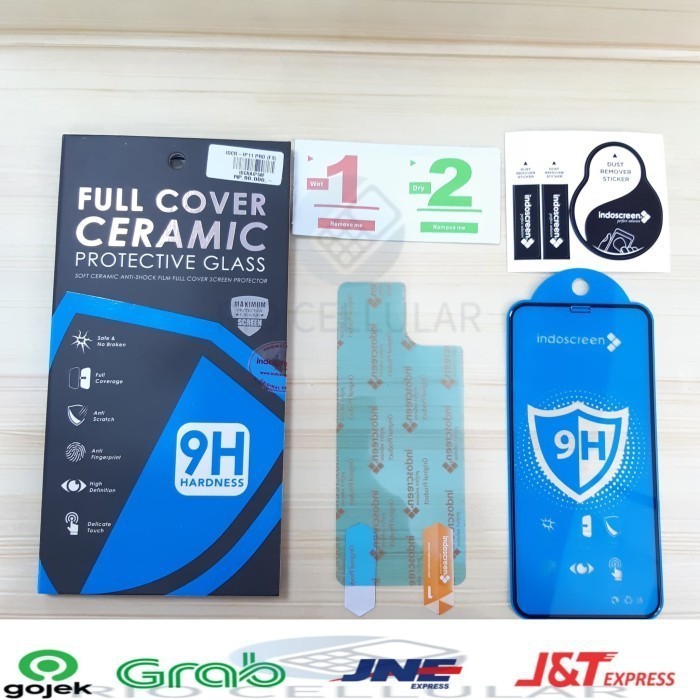 Tempered Glass Ceramic iPhone X /iPhone XS /iPhone  11 Pro 5.8&quot; Indoscreen Anti Pecah