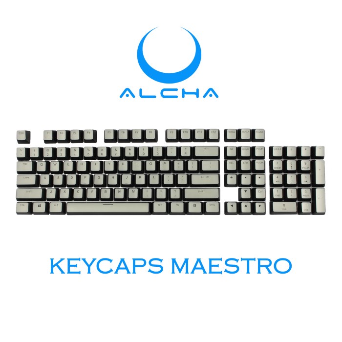 ALCHA KEYCAPS MAESTRO ABS MECHANICAL KEYBOARD BACKLIT OEM FULL SIZE