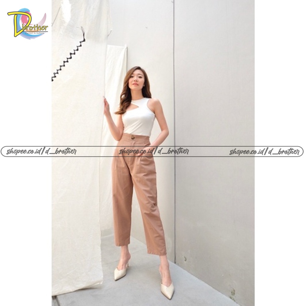 Celana Linen Model Terbaru - Pocket Linen Pants Rami - Celana Linen Kancing Satu Saku Bobok