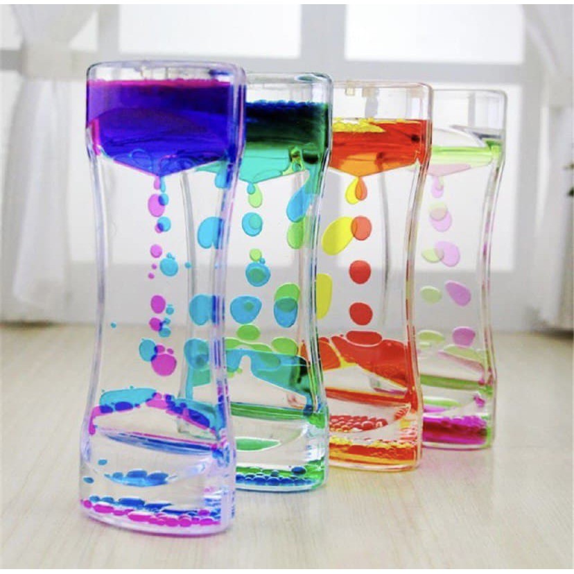 Liquid Motion Bubbler Sensory Toy Fidget Pop It Timer Jam Air Tiktok