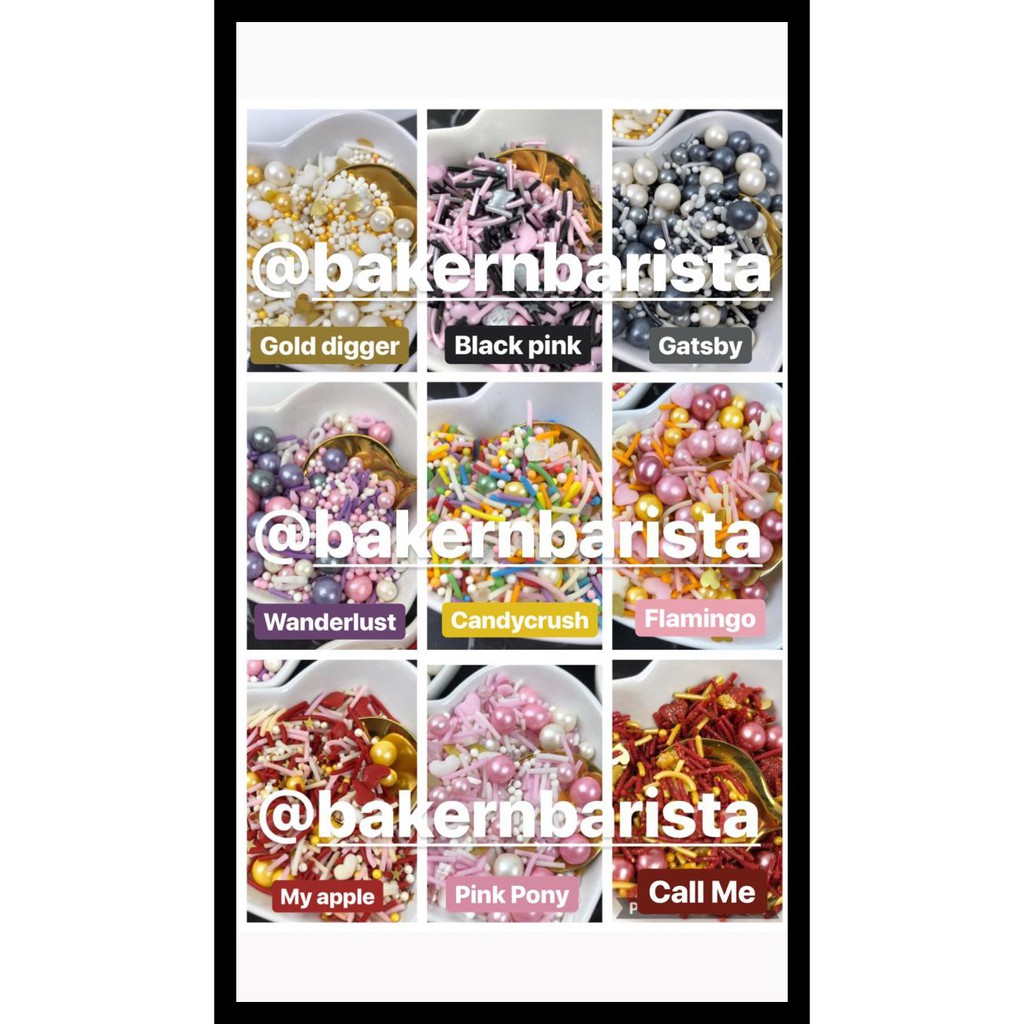 

BEST SELLER! NEW TREND! SPRINKLES MIX CAMPUR UNTUK HIASAN CAKE CUPCAKES DONAT - GATSBY PALING MURAH