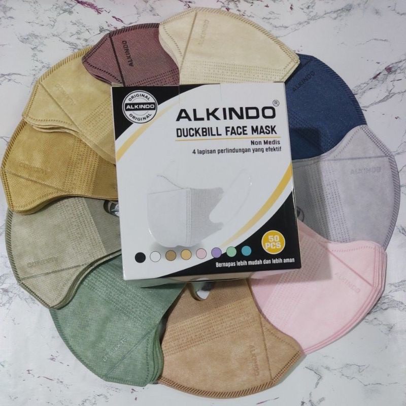 Masker Duckbill Alkindo Warna Isi 50pcs