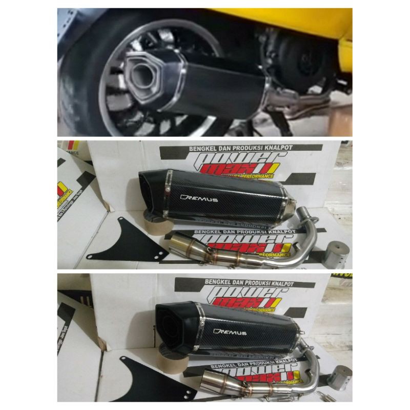 knalpot remus big for vespa matic