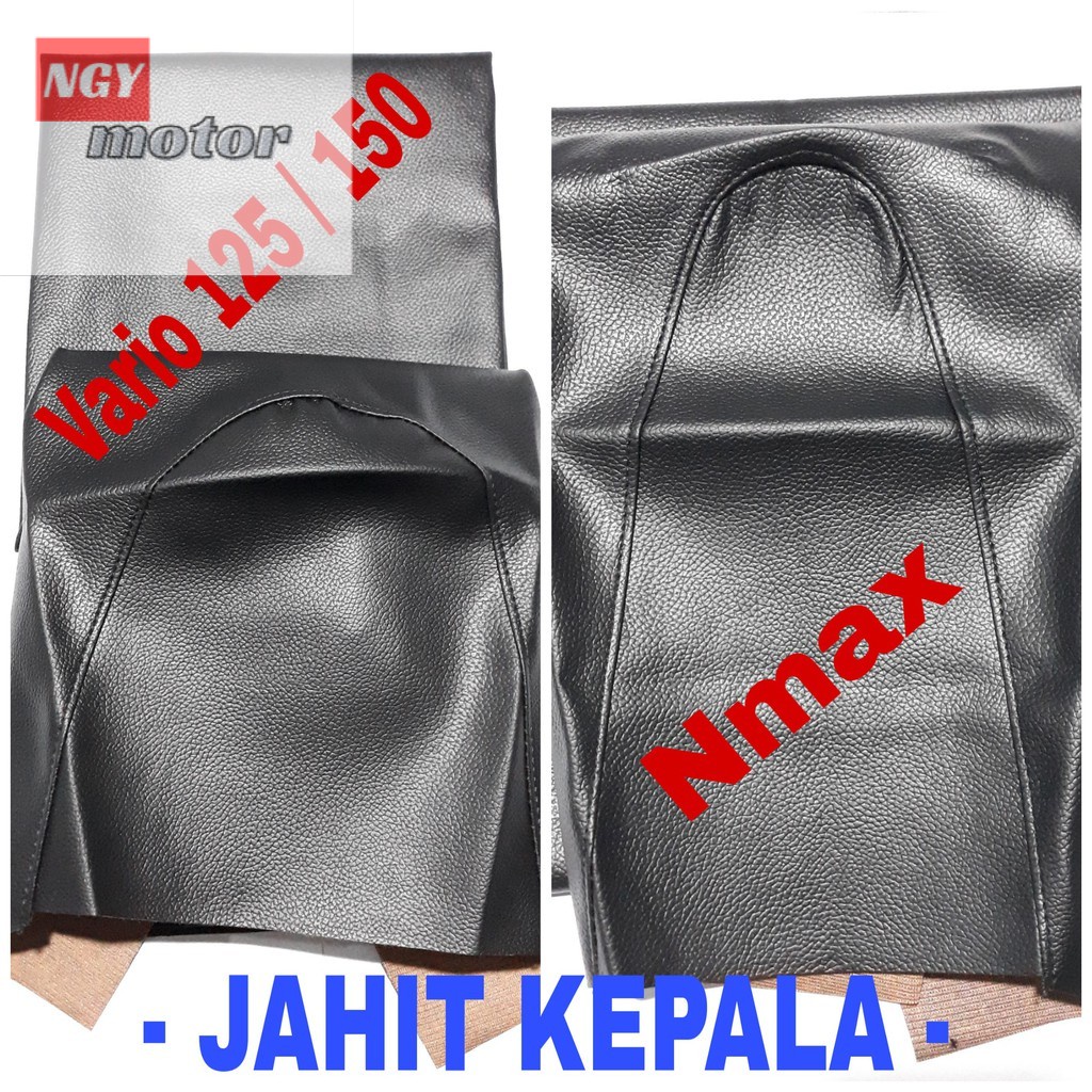 KULIT JOK / SARUNG JOK MOTOR JAHIT KEPALA VARIO 125 FI LAMA OLD / LED - 150 ESP - NMAX 155