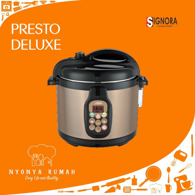 Signora Presto Deluxe 5 liter/Presto listrik/Presto Signora