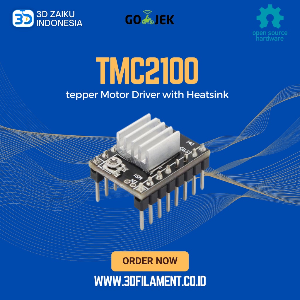 Reprap 3D Printer TMC2100 Stepper Motor Driver with Heatsink