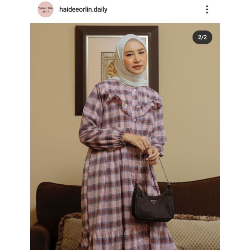 Hayya vintage plaid Haideeorlin