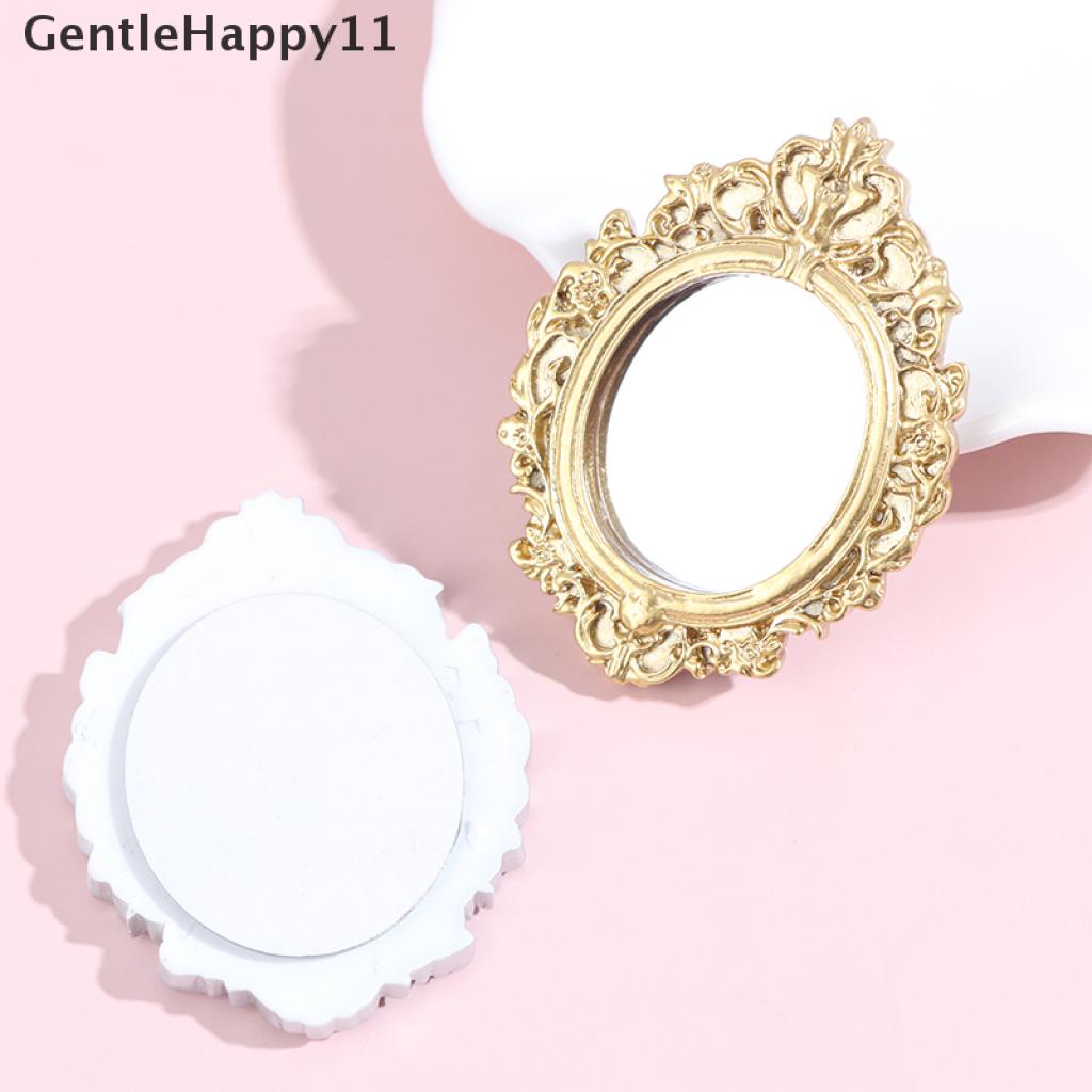 Gentlehappy Mainan Miniatur Cermin Dinding Skala 1: 12 Untuk Aksesoris Rumah Boneka