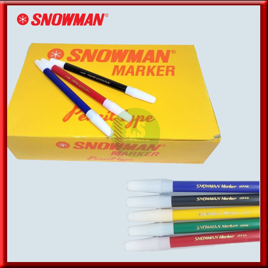 

SPIDOL WARNA SNOWMAN PW-1A MERAH BIRU HITAM SPIDOL KECIL