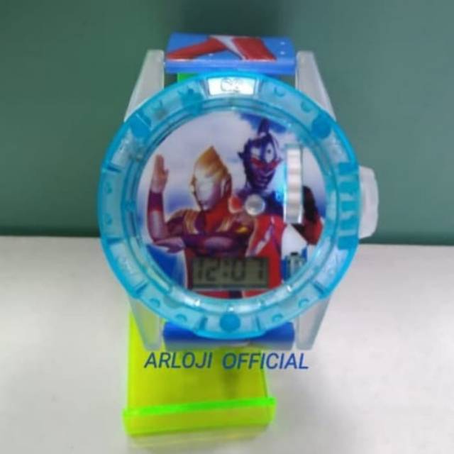 JAM TANGAN ULTRAMAN LED PROYEKTOR GROSIR TERMURAH