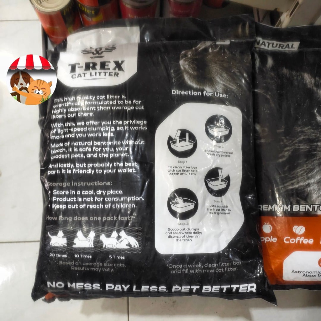 Pasir Kucing Gumpal Wangi 5 Liter Trex Premium - Bentonite Xtrex 5ltr