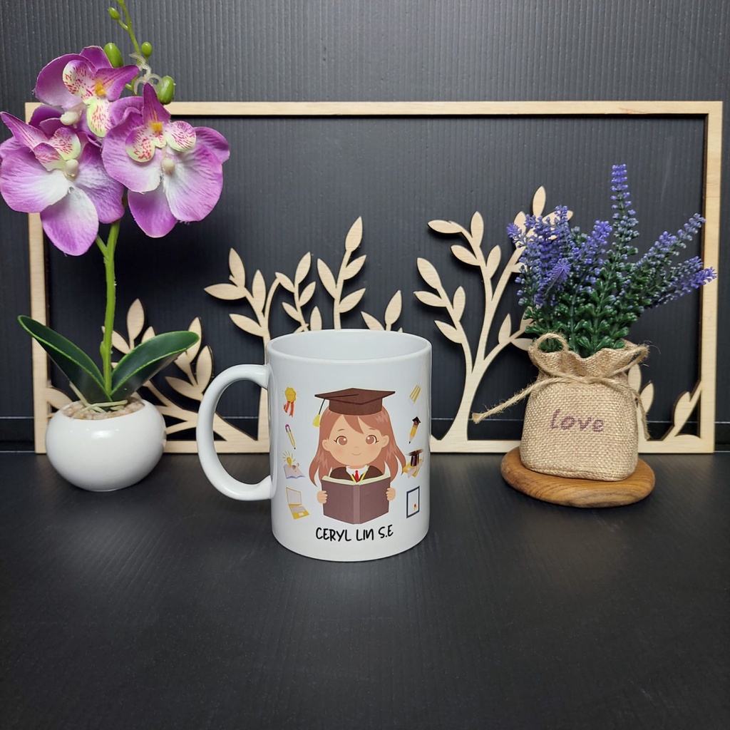 MUG Graduation Request nama |FREE DESIGN dan BOX