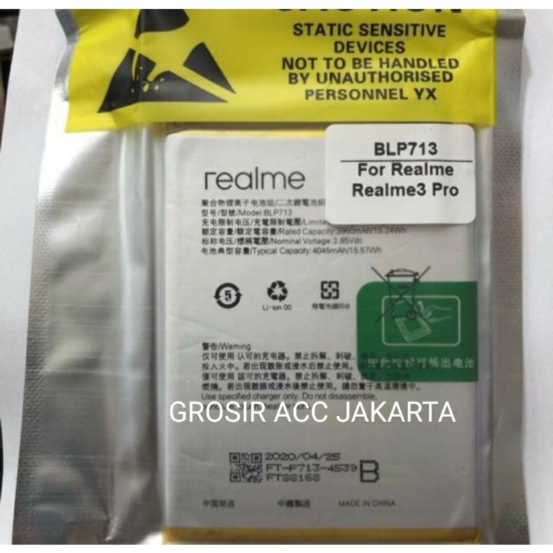 BLP713 BATERE BATERAI BATTERY BATRE REALME 3PRO REALME 3 PRO BLP713 BLP 713 BLP-713 ORIGINAL BATRE