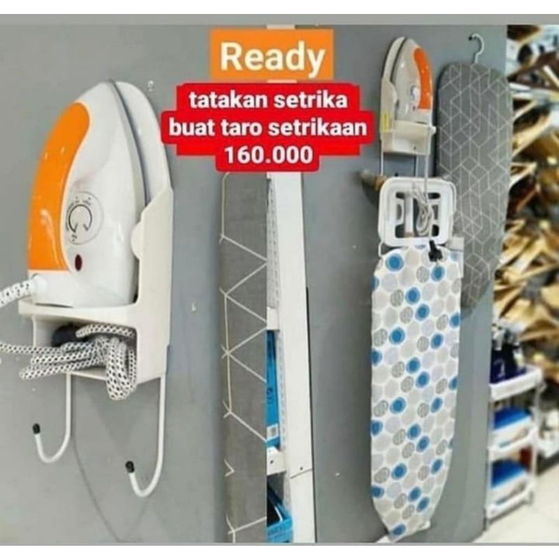 tatakan setrika dinding/rak setrika/holder setrika/gantungan setrika