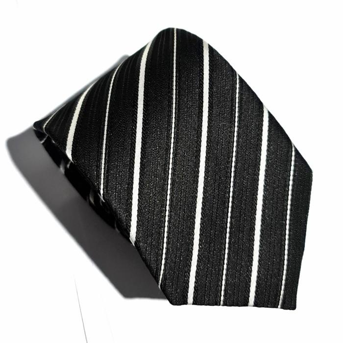 Dasi Dasi Pria Import Hitam Motif Dasi Kantor Uk Slim 3Inch