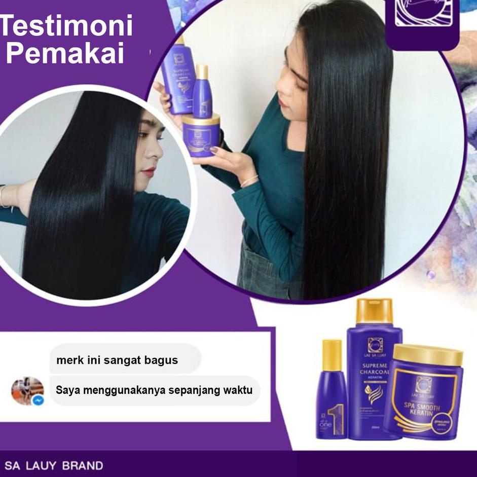 CODE~0266>☛⭐ Lae Sa Luay Paket 2 In 1 Hair Perfection Shampo Dan Keratin / Masker Rambut / Perawatan