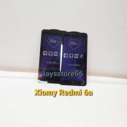 TemperedGlass 99D Anti-Blue Glass Shield Anti Radiasi Xiomy Redmi 6A