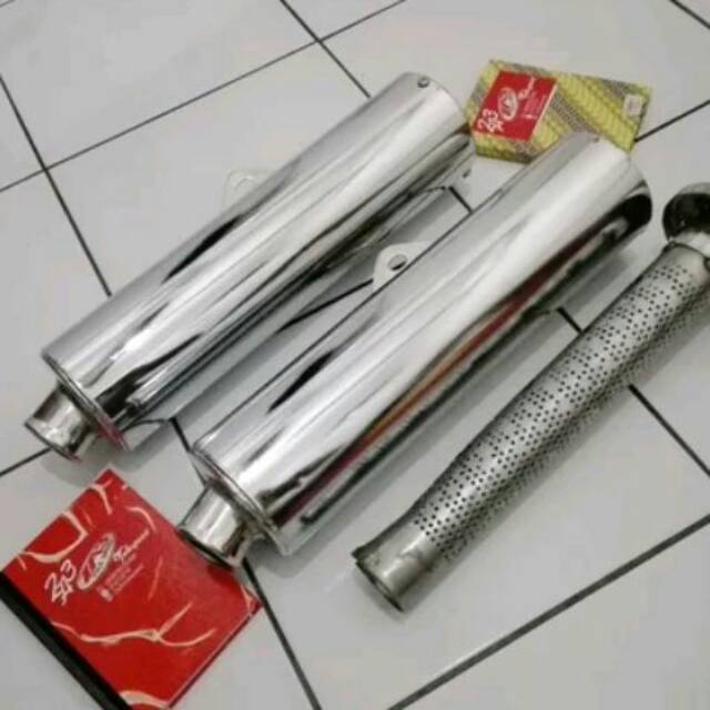 SILLINCER KNALPOT CKD SATRIA FU KW BEDAHAN BOBOKAN PLUS ADAPTOR PNP D50