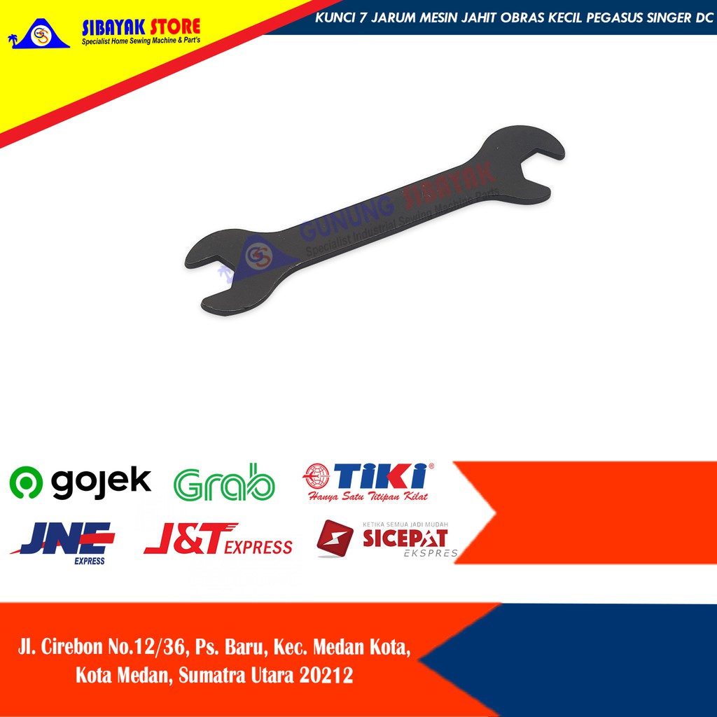 Kunci Pas 7 Buka Jarum Mesin Jahit Obras kecil Pegasus Singer DC