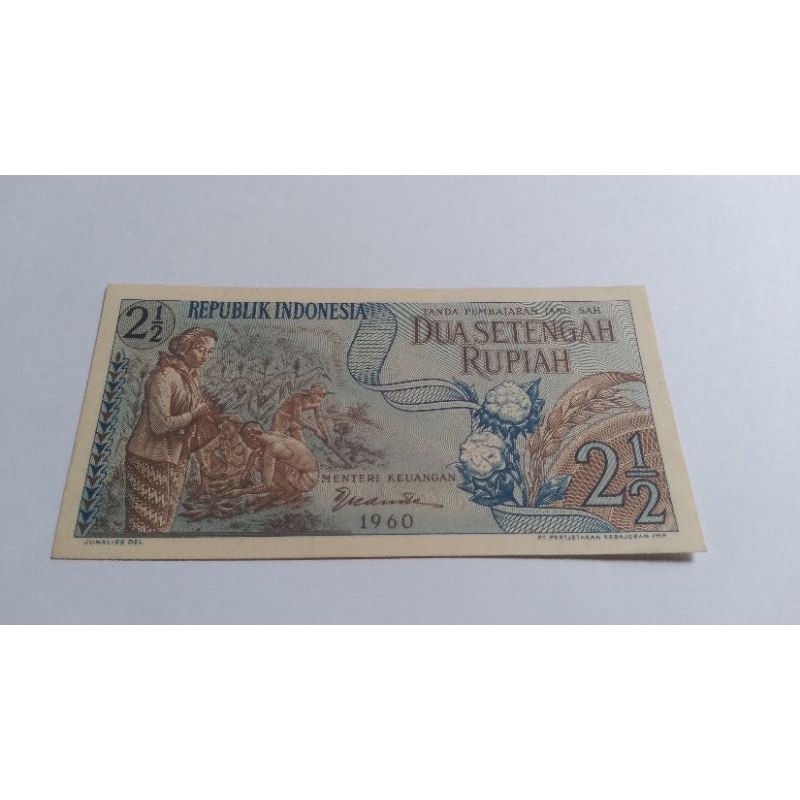 2,5 rupiah sandang pangan tahun 1960