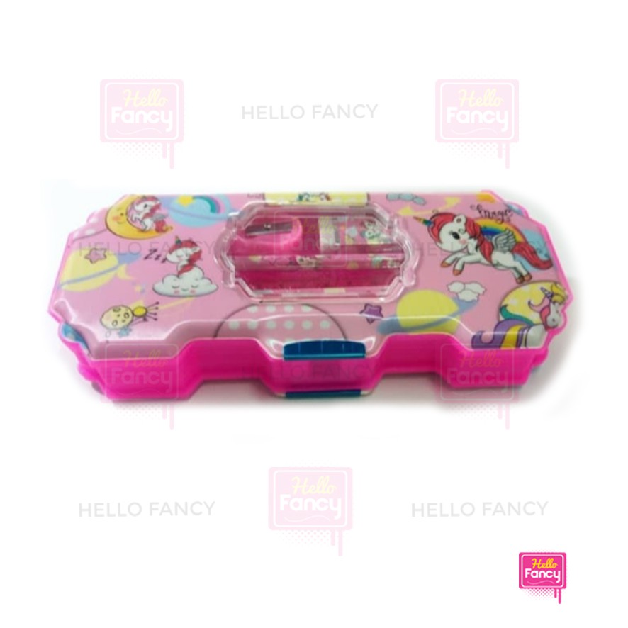 

Kotak Pensil / Tempat Pensil + ISI Unicorn XD-9562S