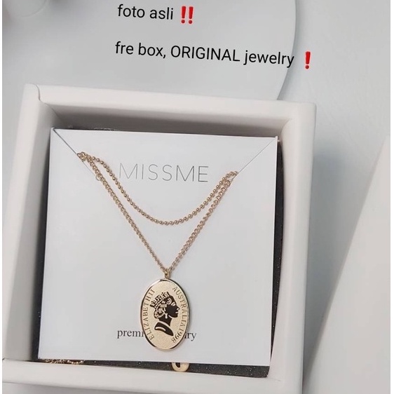 Kalung Rona Liontin Elizabeth Anti Karat Ada Box