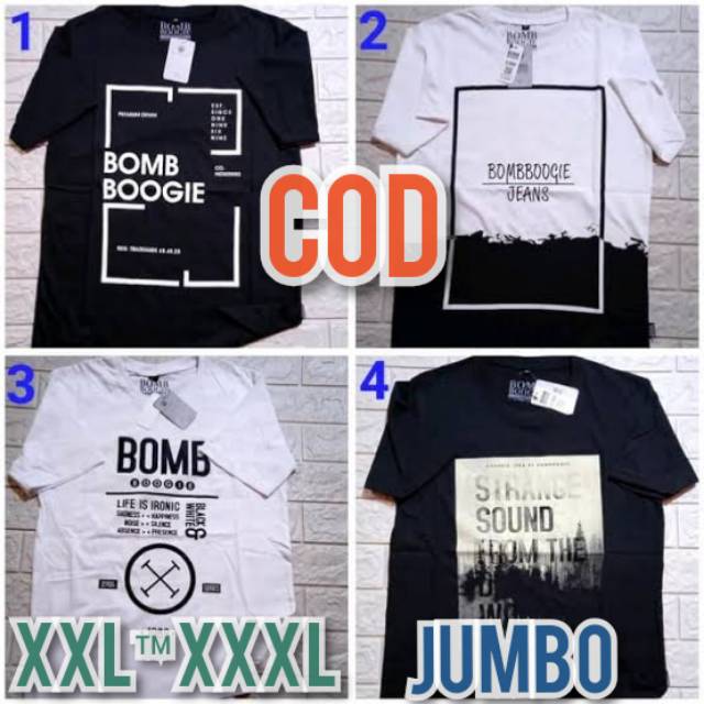 (COD) kaos bombogie jumbo/big size XXXL&XXL