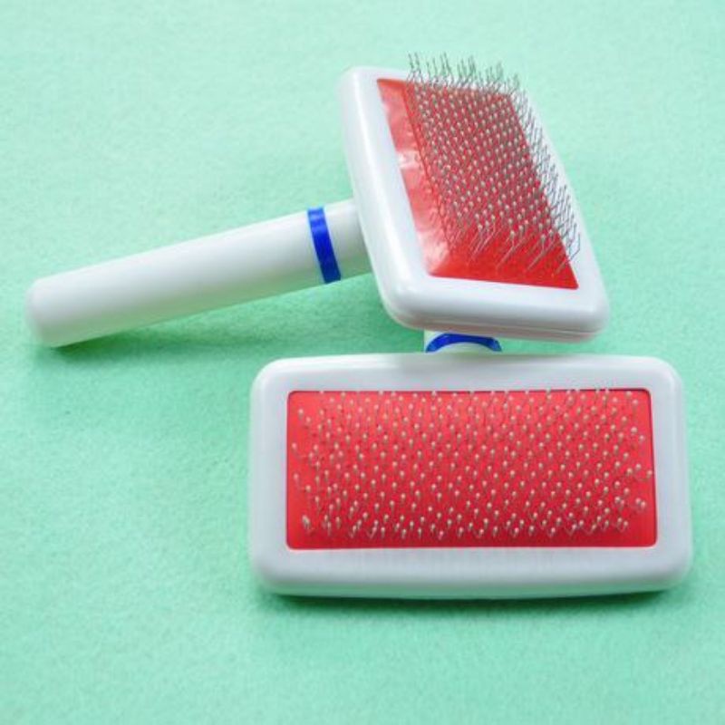 SISIR KUTU SISIR BULU KUCING ANJING MUSANG PET GROMING MERAH PUTIH PREMIUM MURAH