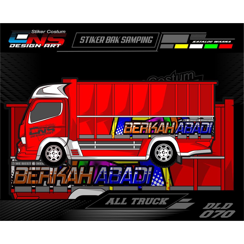 Sticker Stiker Truk Canter Sticker Stiker Bak Samping Truk Canter Dump Ragasa Giga Elf Stiker Printi