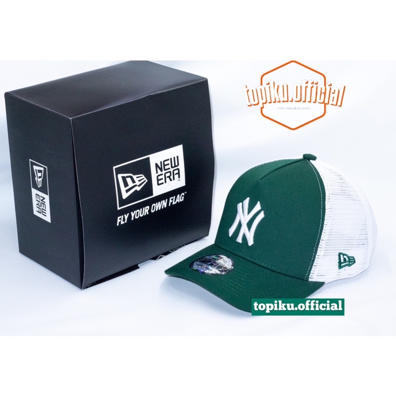 Topi trucker new york yankees Topi ny Topi jaring new york hijau putih Topi nba