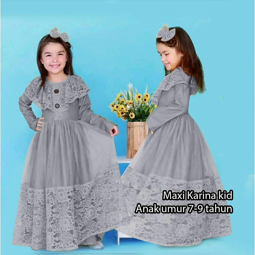 Dress Karunia - LongDress Anak Perempuan Terbaru -Pakaian Anak Perempuan