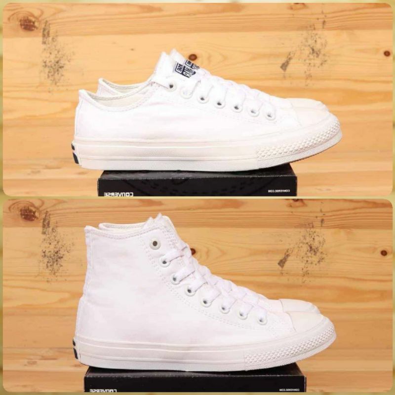 ⭐COD SEPATU CONVERSE FULL WHITE PREMIUM VIETNAM SEPATU PUTIH POLOS CEWEK COWOK SEPATU FULL PUTIH CON