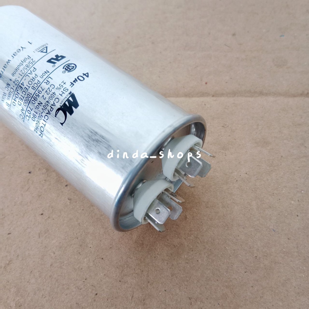 KAPASITOR AC / CAPACITOR AC 40 MIKRO / 40 uF (MERK MC)