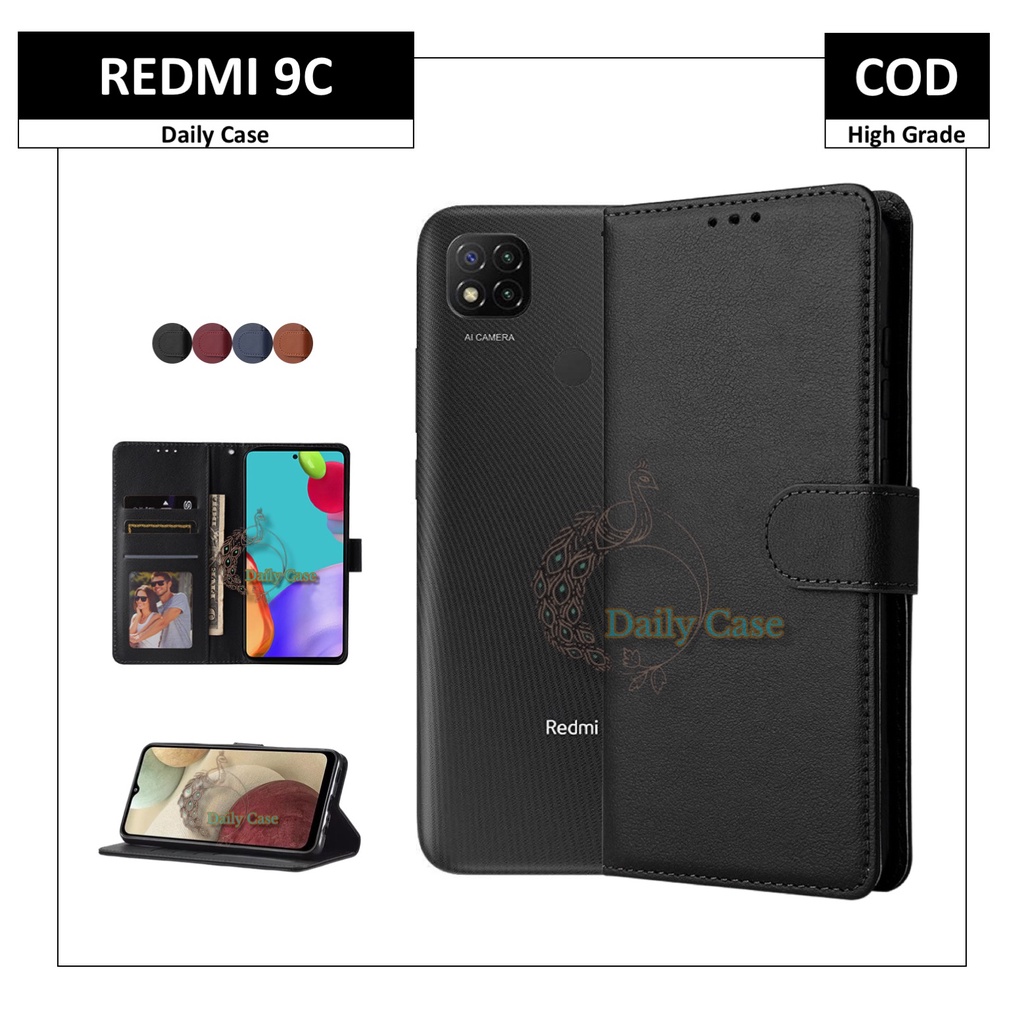 Xiaomi Redmi 9C / 9T / 9A / 9 Case Flip Cover Kesing Casing Buka Tutup Murah Bagus Premium Terbaik