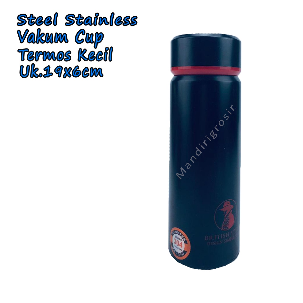 Termos Kecil *Steel Stainless Vakum Cup * Termos Air Panas * Uk.19x6cm