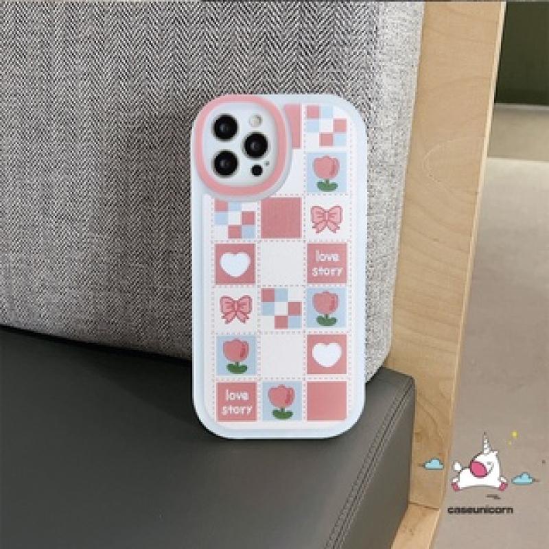 Casing Love Heart Vivo Y16 Y02 Y36 Y15 Y20 Y35 Y12 Y22 Y21 V25 V25E Y17 Y20S Y21T Y33T Y51 Y31 Y30 Y15A Y50 Y33S Y11 Y12i Y1S Y15S Y91C Y20i Y21S Y51A Y21A Y53S Soft Flower Cover