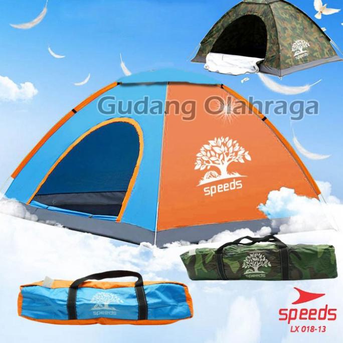 Tenda Camping 2 Orang Speeds Tenda Gunung Camo Model Dome LX 018-13 - Biru