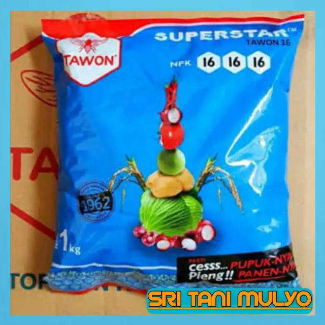 √COD] 500 Gr NPK Tawon - Npk 16-16-16 Cap Tawon / Npk Biru / Pupuk Npk / Mutiara / Kcl / Urea / Poc 