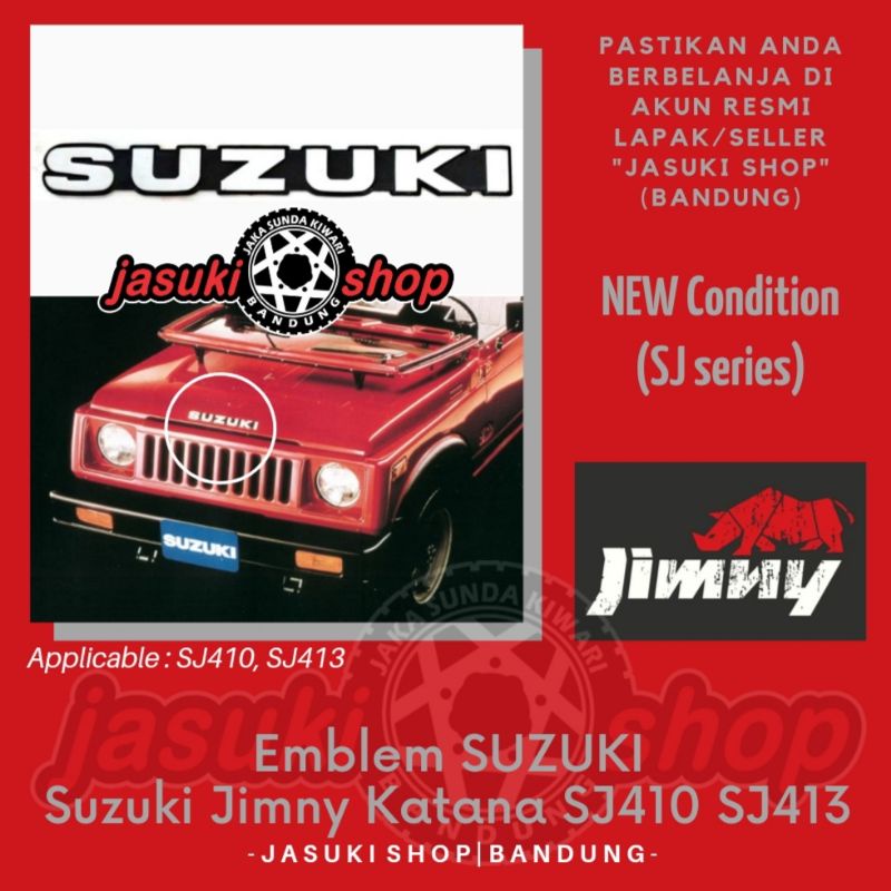 Jual Emblem SUZUKI Jimny Katana Caribian SJ410 SJ413 | Shopee Indonesia